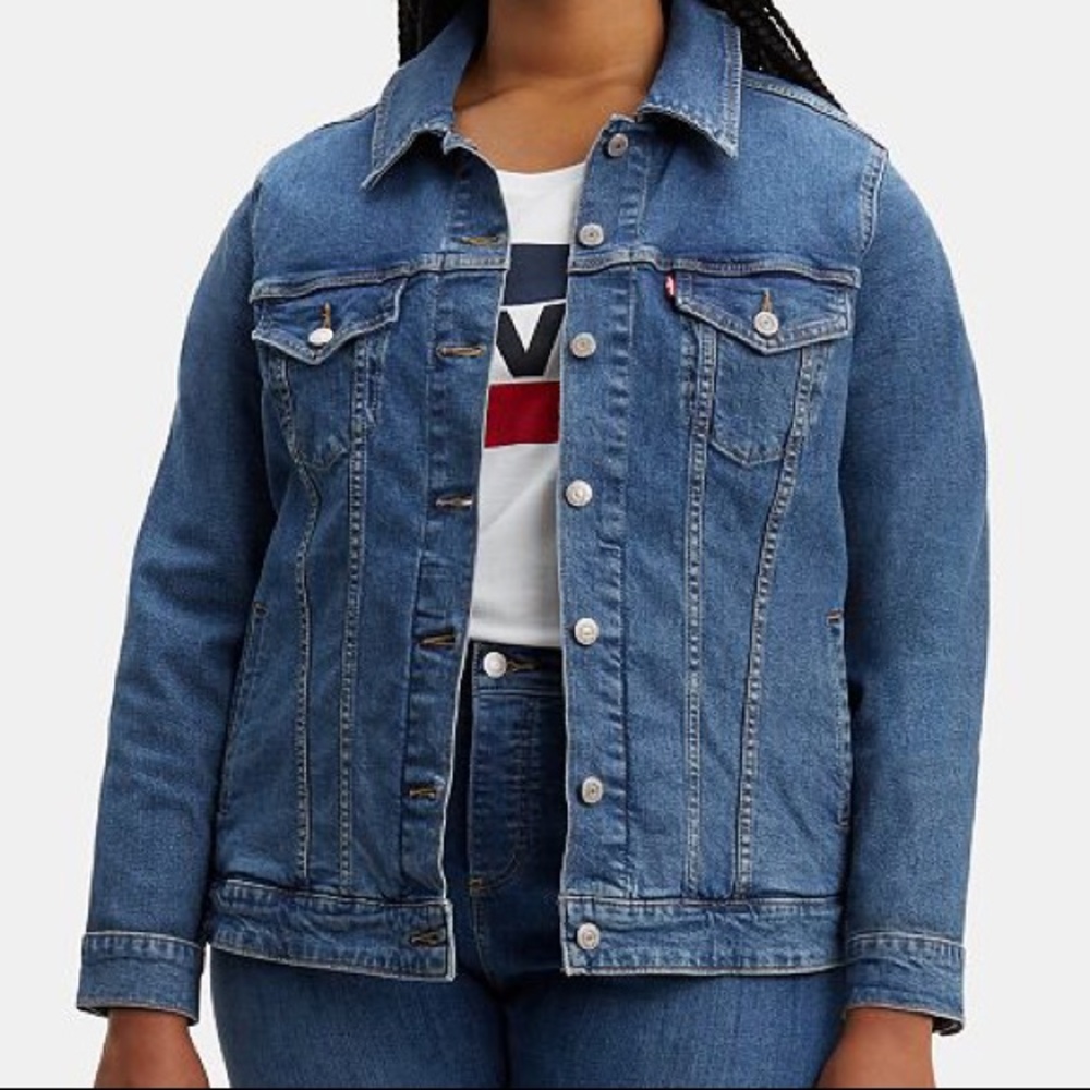 Levi’s Plus Size Trucker Denim Jacket 2X - Picture 4 of 8